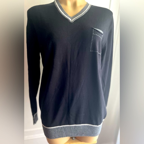 NWT Fabiani sweater, Men, Size L, Black  with small packet on the side - Picture 1 of 7